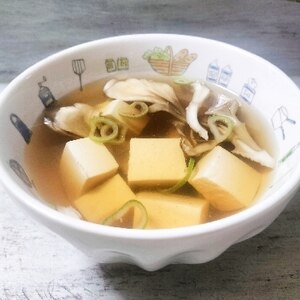 舞茸と豆腐の澄まし汁
